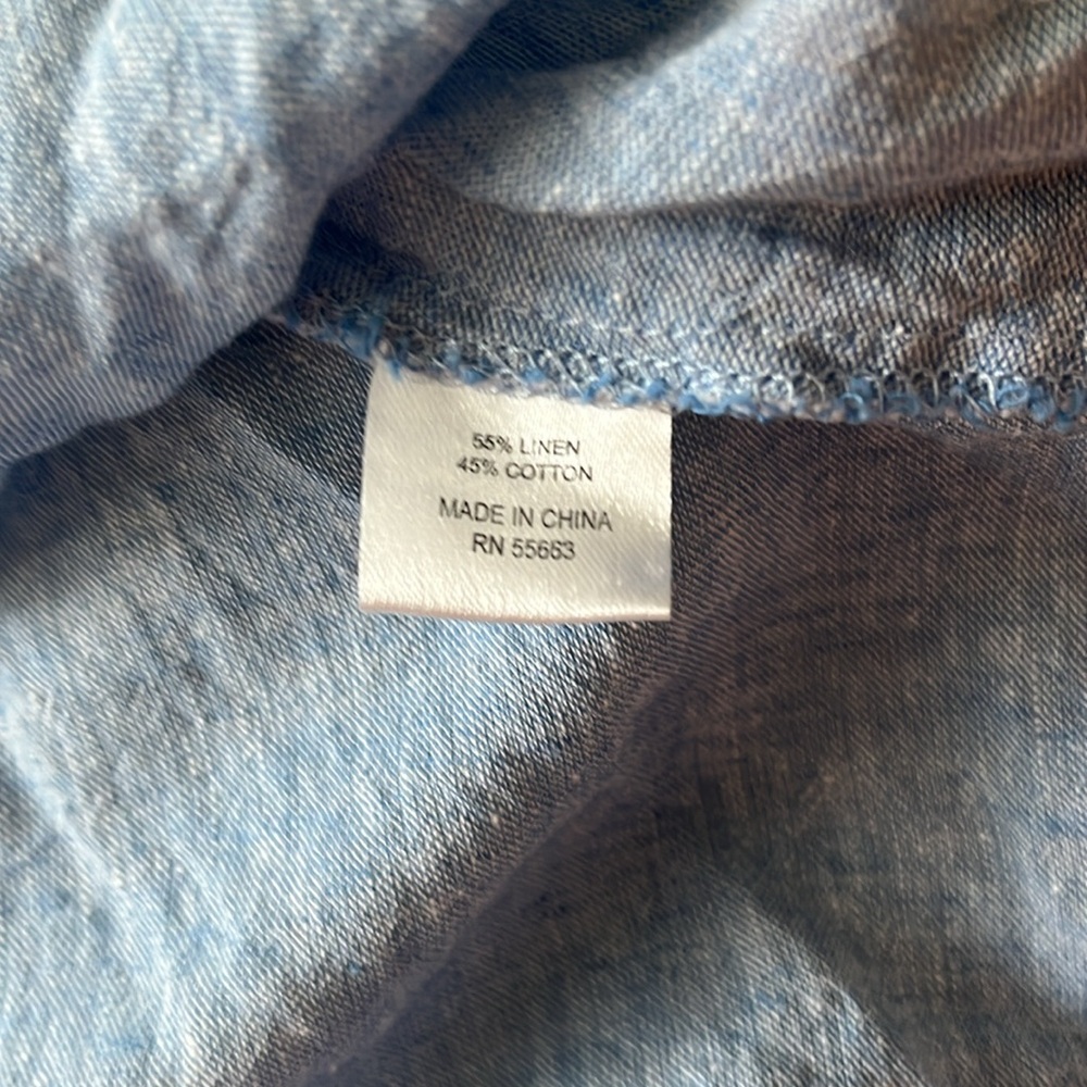 For Cynthia Light Blue Asymmetrical Tunic - Picture 3 of 5